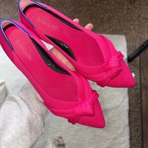 Rothy's Fuchsia Flats The Knot Point II Detail